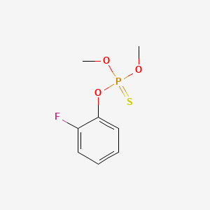 molecular formula C8H10FO3PS B12676778 Phosphorothioic acid, O-(2-fluorophenyl) O,O-dimethyl ester CAS No. 65340-68-3