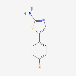 molecular formula C9H7BrN2S B1267679 5-(4-Bromophenyl)thiazol-2-amine CAS No. 73040-60-5