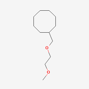 molecular formula C12H24O2 B12676803 (2-Methoxyethoxy)methylcyclooctane CAS No. 85136-36-3