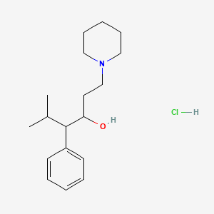 molecular formula C18H30ClNO B12676841 Piperphenidol hydrochloride CAS No. 6091-56-1