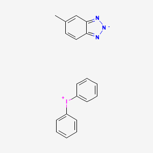 molecular formula C19H16IN3 B12676849 diphenyliodanium;5-methylbenzotriazol-2-ide CAS No. 94109-75-8