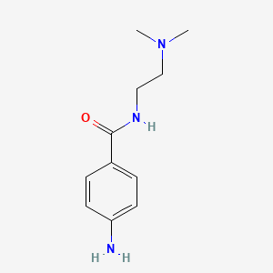 molecular formula C11H17N3O B1267690 4-amino-N-[2-(dimethylamino)ethyl]benzamide CAS No. 188758-93-2