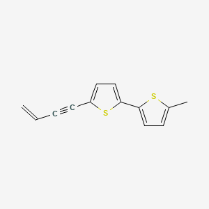 molecular formula C13H10S2 B12676908 2,2'-Bithiophene, 5-(3-buten-1-ynyl)-5'-methyl- CAS No. 1137-83-3