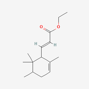 molecular formula C15H24O2 B12676914 Ethyl 3-(2,5,6,6-tetramethyl-2-cyclohexen-1-yl)acrylate CAS No. 93840-84-7