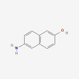 molecular formula C10H9NO B1267692 6-Amino-2-naphthalenol CAS No. 4363-04-6