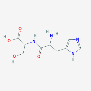molecular formula C9H14N4O4 B1267697 His-Ser CAS No. 21438-60-8