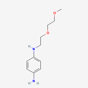 molecular formula C11H18N2O2 B12676970 N-[2-(2-Methoxyethoxy)ethyl]benzene-1,4-diamine CAS No. 93803-69-1
