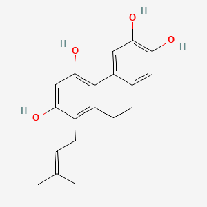 molecular formula C19H20O4 B12676998 Gancaonin V CAS No. 134958-57-9