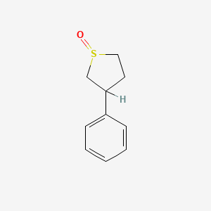molecular formula C10H12OS B12677029 Tetrahydro-3-phenylthiophene 1-oxide CAS No. 93134-22-6