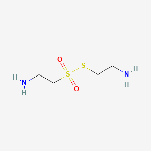 molecular formula C4H12N2O2S2 B1267704 2-(2-Aminoethylsulfonylsulfanyl)ethanamine CAS No. 2458-50-6