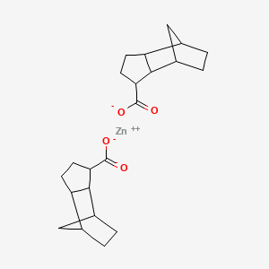 molecular formula C22H30O4Zn B12677097 Zinc octahydro-4,7-methano-1H-indenecarboxylate CAS No. 94020-82-3