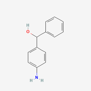 molecular formula C13H13NO B1267711 (4-Aminophenyl)(phenyl)methanol CAS No. 25782-57-4
