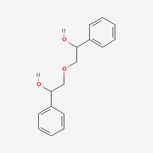 molecular formula C16H18O3 B12677117 alpha,alpha'-(Oxybis(methylene))bisbenzyl alcohol CAS No. 83072-49-5