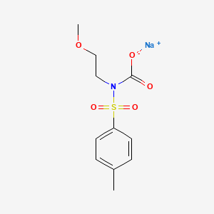 molecular formula C11H14NNaO5S B12677119 Sodium 2-methoxyethyl ((4-methylphenyl)sulphonyl)carbamate CAS No. 84712-85-6