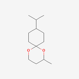 molecular formula C13H24O2 B12677169 9-Isopropyl-2-methyl-1,5-dioxaspiro(5.5)undecane CAS No. 94213-59-9