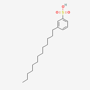 molecular formula C19H32O3S B12677174 3-tridecylbenzenesulfonic Acid CAS No. 531501-82-3