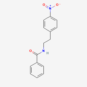 molecular formula C15H14N2O3 B12677188 Benzamide, N-[2-(4-nitrophenyl)ethyl]- CAS No. 142437-69-2