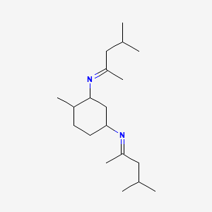 molecular formula C19H36N2 B12677189 N,N'-Bis(1,3-dimethylbutylidene)-4-methylcyclohexane-1,3-diamine CAS No. 93859-07-5