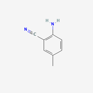 molecular formula C8H8N2 B1267719 2-氨基-5-甲基苯甲腈 CAS No. 5925-93-9