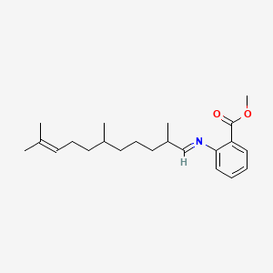 molecular formula C22H33NO2 B12677224 Methyl 2-[(2,6,10-trimethyl-9-undecenylidene)amino]benzoate CAS No. 94199-59-4