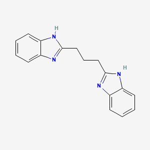 molecular formula C17H16N4 B1267723 1,3-双(1H-苯并[d]咪唑-2-基)丙烷 CAS No. 7147-66-2