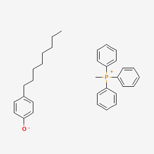 molecular formula C33H39OP B12677261 methyl(triphenyl)phosphanium;4-octylphenolate CAS No. 94231-00-2