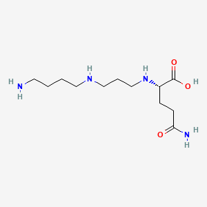 molecular formula C12H26N4O3 B12677262 N(1)-(gamma-Glutamyl)spermine CAS No. 74141-49-4