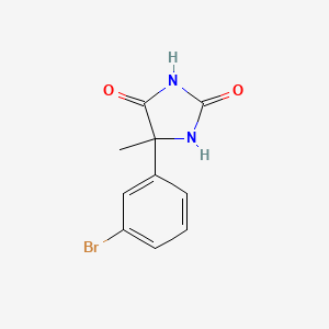 molecular formula C10H9BrN2O2 B1267727 5-(3-Bromo-phenyl)-5-methyl-imidazolidine-2,4-dione CAS No. 6943-33-5