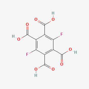 molecular formula C10H4F2O8 B12677277 1,2,4,5-Benzenetetracarboxylic acid, 3,6-difluoro- CAS No. 10311-26-9