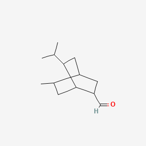 molecular formula C13H22O B12677310 7-Isopropyl-5-methylbicyclo(2.2.2)octane-2-carbaldehyde CAS No. 84963-31-5