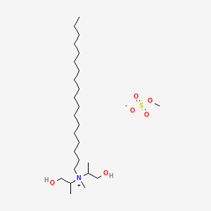 molecular formula C26H57NO6S B12677311 Bis(2-hydroxy-1-methylethyl)methyl(octadecyl)ammonium methyl sulphate CAS No. 94276-97-8