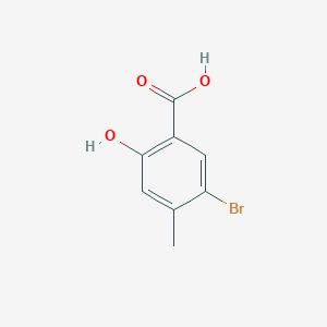 molecular formula C8H7BrO3 B1267732 5-溴-2-羟基-4-甲基苯甲酸 CAS No. 6623-35-4