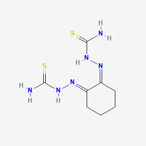 molecular formula C8H14N6S2 B12677334 1,2-Cyclohexanedione dithiosemicarbazone CAS No. 19901-06-5