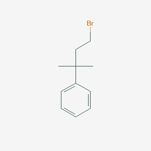 molecular formula C11H15B B1267734 (4-Bromo-2-methylbutan-2-yl)benzene CAS No. 1197-97-3