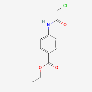 molecular formula C11H12ClNO3 B1267736 Ethyl 4-(2-chloroacetamido)benzoate CAS No. 26226-72-2