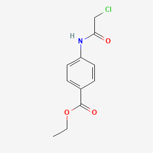 molecular formula C11H12ClNO3 B1267736 Ethyl 4-[(chloroacetyl)amino]benzoate CAS No. 26226-72-2
