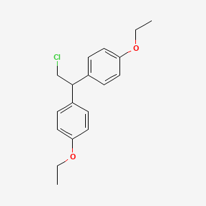molecular formula C18H21ClO2 B12677396 Ethane, 2-chloro-1,1-bis(p-ethoxyphenyl)- CAS No. 4957-06-6