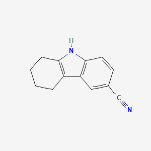 molecular formula C13H12N2 B1267740 2,3,4,9-tetrahydro-1H-carbazole-6-carbonitrile CAS No. 100723-77-1