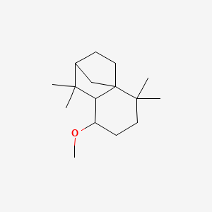 molecular formula C16H28O B12677423 Octahydro-8-methoxy-1,1,5,5-tetramethyl-2H-2,4a-methanonaphthalene CAS No. 94278-37-2