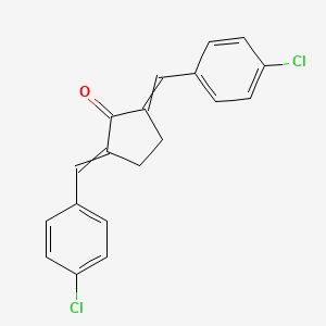 molecular formula C19H14Cl2O B1267743 2,5-bis(4-chlorobenzylidene)cyclopentanone 