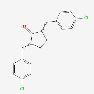 molecular formula C19H14Cl2O B1267743 2,5-Bis[(4-chlorophenyl)methylene]cyclopentanone 