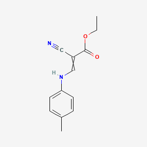 molecular formula C13H14N2O2 B1267745 Ethyl 2-cyano-3-(4-methylanilino)prop-2-enoate CAS No. 59746-98-4
