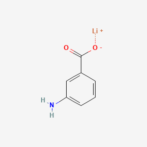 molecular formula C7H6LiNO2 B12677462 Lithium 3-aminobenzoate CAS No. 84434-85-5