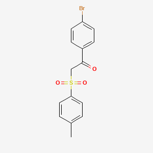 molecular formula C15H13BrO3S B1267750 1-(4-Bromophenyl)-2-tosylethanone CAS No. 31377-97-6