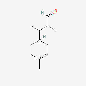 molecular formula C12H20O B12677505 alpha,beta,4-Trimethylcyclohex-3-ene-1-propan-1-al CAS No. 85099-35-0