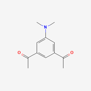 molecular formula C12H15NO2 B12677532 N,N-Dimethyl-3,5-diacetylaniline CAS No. 205498-59-5