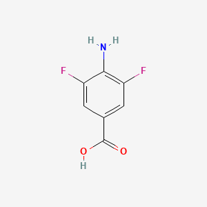 molecular formula C7H5F2NO2 B1267758 4-Amino-3,5-difluorobenzoic acid CAS No. 500577-99-1