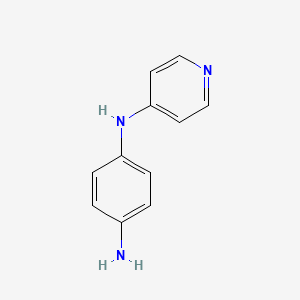 molecular formula C11H11N3 B1267763 4-N-吡啶-4-基苯-1,4-二胺 CAS No. 60172-08-9