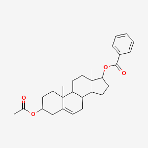 molecular formula C28H36O4 B1267767 3-(Acetyloxy)androst-5-en-17-yl benzoate CAS No. 5953-63-9