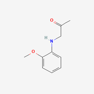 molecular formula C10H13NO2 B12677708 2-Propanone, 1-o-anisidino- CAS No. 88203-06-9